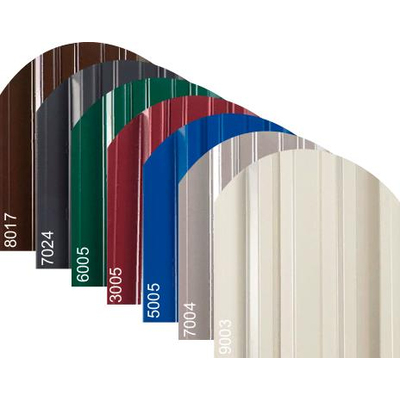 Металлический штакетник «ТРАПЕЦИЯ», покрытие полиэстер, двухстороннее глянцевое ЭКОНОМ