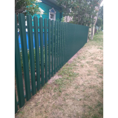 Металлический штакетник «ТРАПЕЦИЯ», покрытие полиэстер, одностороннее матовое ЭКОНОМ