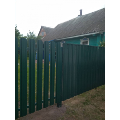 Металлический штакетник «ТРАПЕЦИЯ», покрытие полиэстер, одностороннее матовое ЭКОНОМ