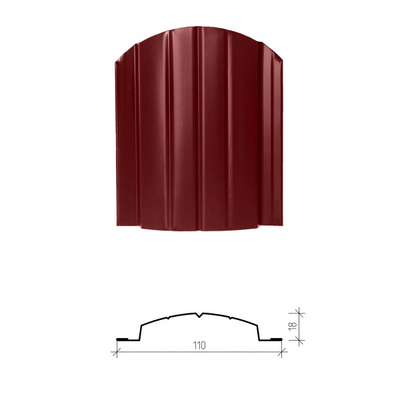 Металлический штакетник «ВЕРСАЛЬ», покрытие полиэстер, двухстороннее глянцевое