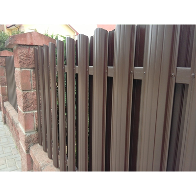 Металлический штакетник «ВЕРСАЛЬ»,  покрытие полиэстер, двухстороннее матовое