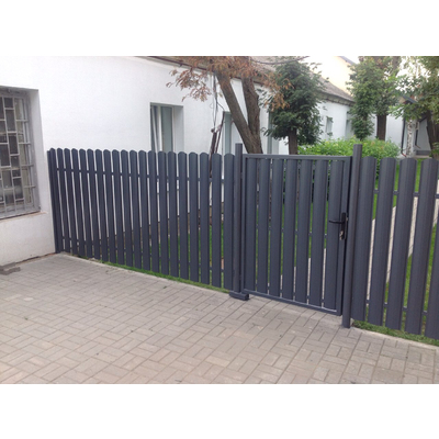 Металлический штакетник «ЕВРОПЛАНКА»,  покрытие полиэстер, двухстороннее глянцевое ЭКОНОМ