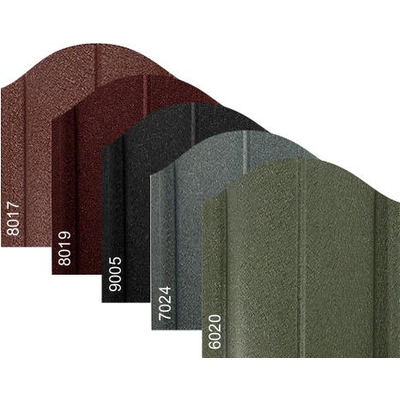 Металлический штакетник «ЕВРОПЛАНКА»,  покрытие полиэстер, двухстороннее матовое ЭКОНОМ