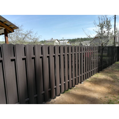 Металлический штакетник «ЕВРОПЛАНКА»,  покрытие полиэстер, двухстороннее матовое СТАНДАРТ