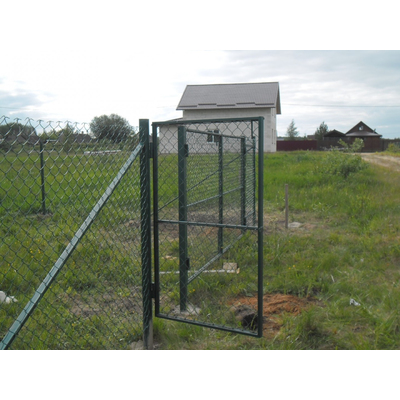 Обыкновенная сетка Рабица с ПВХ покрытием 2,4 мм. Высота 2,0 м