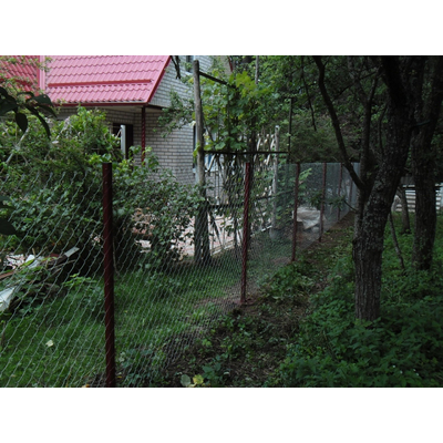 Оцинкованная сетка рабица для забора д. 1,6 высотой 1,2 м