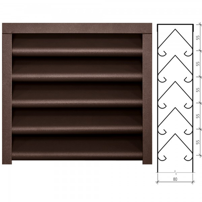 Жалюзи «Твинго», глянец двухсторонний